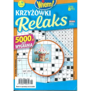 Krzyżówki Relaks Wiem! nr 10/2026 październik