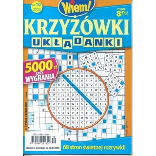 Krzyżówki Układanki Wiem! nr 10/2026 październik