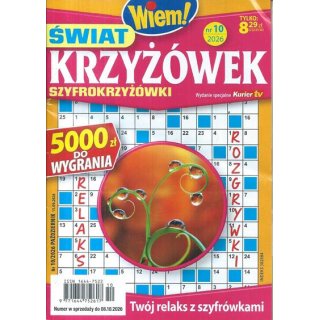 Świat Krzyżówek Szyfrokrzyżówki Wiem! nr 10/2026 październik