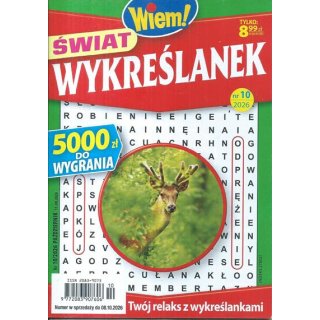 Świat wykreślanek Wiem! nr 10/2026 październik