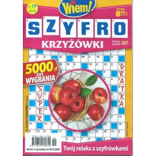 Szyfro krzyżówki Wiem! nr 19/2026 październik