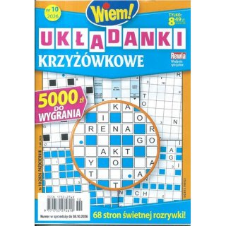 Układanki krzyżówkowe Wiem! nr 10/2026 październik