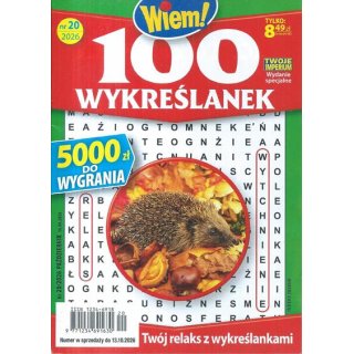 100 Wykreślanek Wiem! nr 20/2026 październik