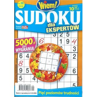 Sudoku dla ekspertów Wiem! nr 20/2026 październik