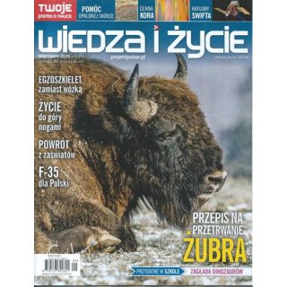 Wiedza i życie nr 9/2026 wrzesień (1101) - Przepis na przetrwanie żubra