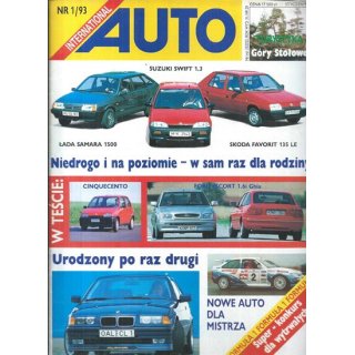 Auto International nr 1/1993 – Wielki test aut dla rodziny, premiera Chryslera LH i historia kontyngentów