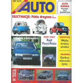 Auto International nr 10/1992 – Test nowej Mazdy 626, pożegnanie z Dużym Fiatem i luksusowy Lexus SC 400