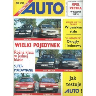 Auto International nr 3/1992 – Premiera Alfy Romeo 155, test Mazdy 323 i wielki raport o rdzy