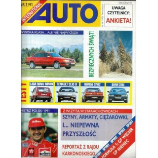 Auto International nr 7/1991 – Test Audi 100 i BMW 316i, raport ze Starachowic i podsumowanie rajdowego sezonu