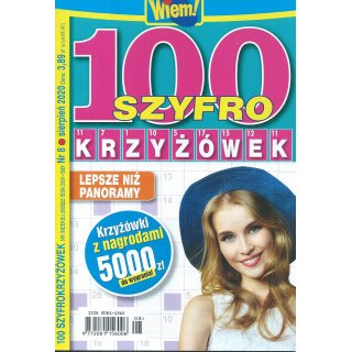 100 Szyfro Krzyżówek; Wiem; 8/2020