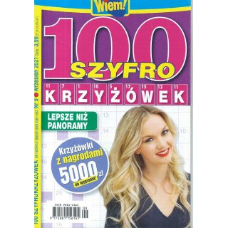 100 Szyfro Krzyżówek; Wiem; 9/2021