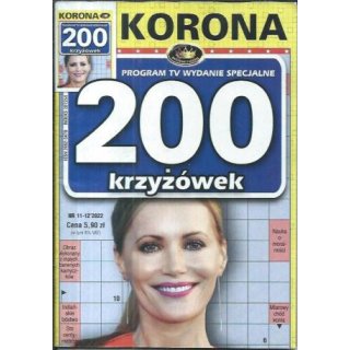 200 krzyżówek Program TV WS Korona 11-12/2022