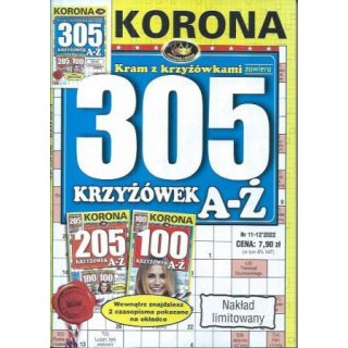 305 krzyżówek A-Ż Kram z krzyżówkami Korona 11-12/2022