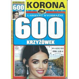 600 krzyżówek Labirynt wyobraźni Korona 4-5/2022
