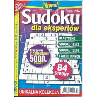 Sudoku dla ekspertów 22/2022