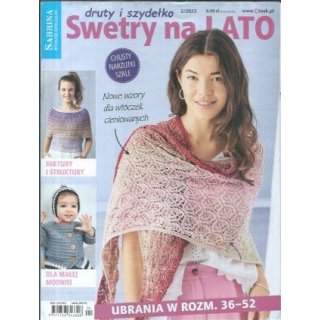 Swetry na lato druty i szydełko Sabrina WS 2/2023