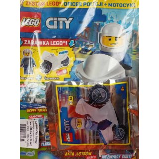 LEGO CITY 3/2022 OFICER POLICJI + MOTOCYKL